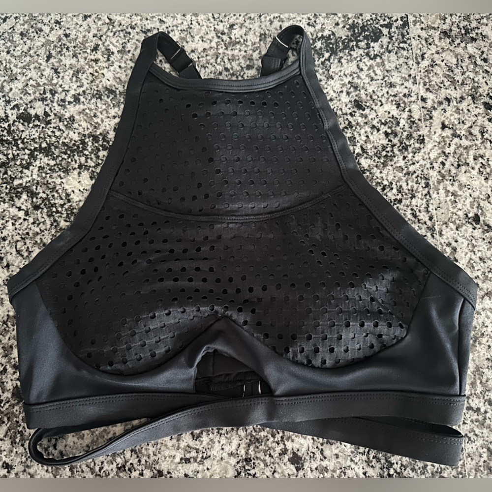 Chestee Mesh Weightlifting Sports Bra Black Size 10